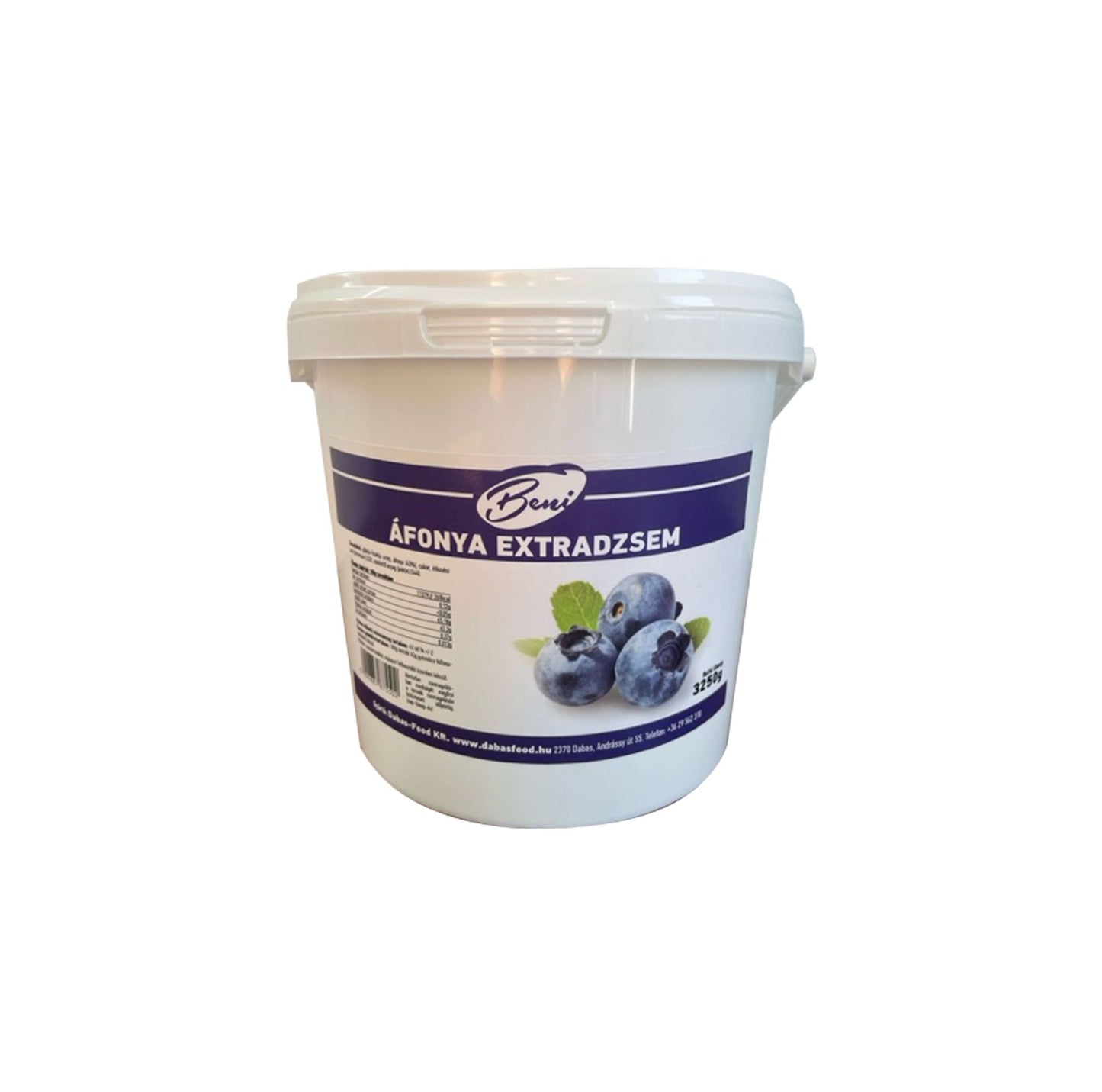 Beni feketeáfonya extra dzsem 45% 3250g