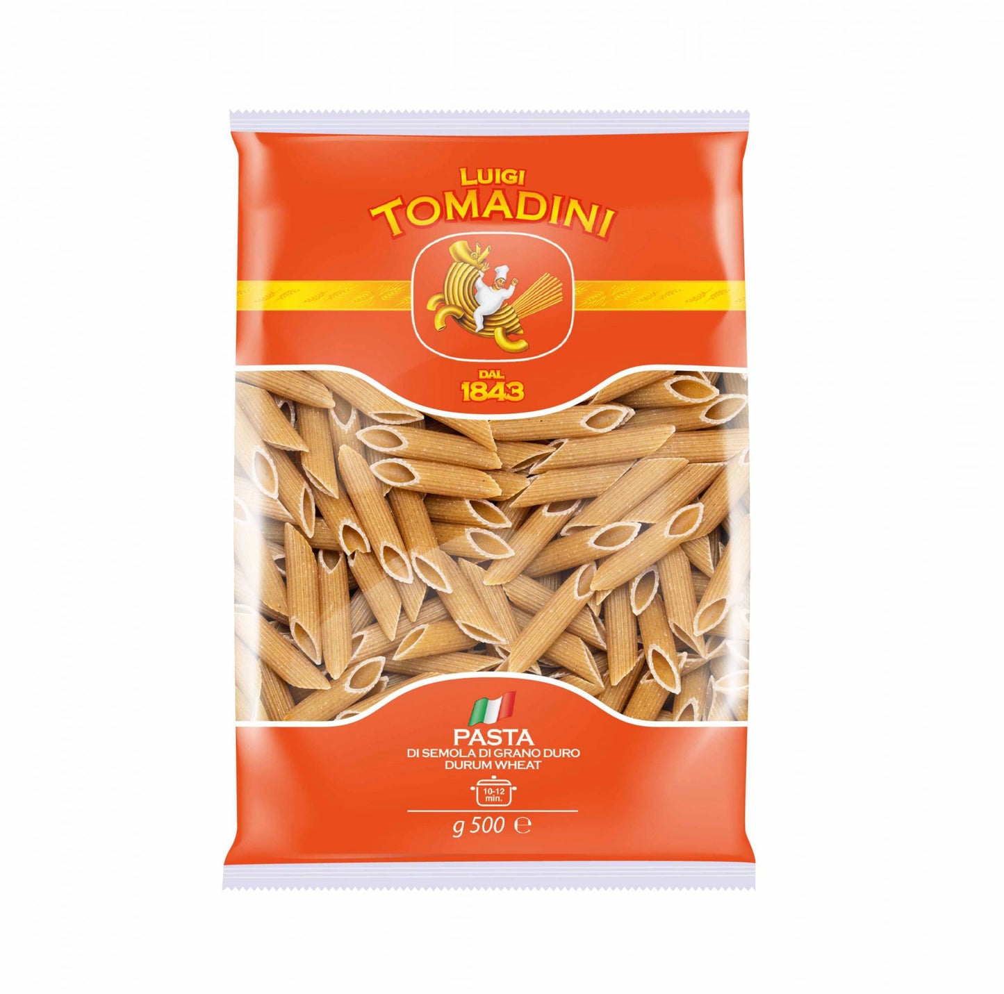 Tomadini teljes kiőrlésű penne tészta 500g