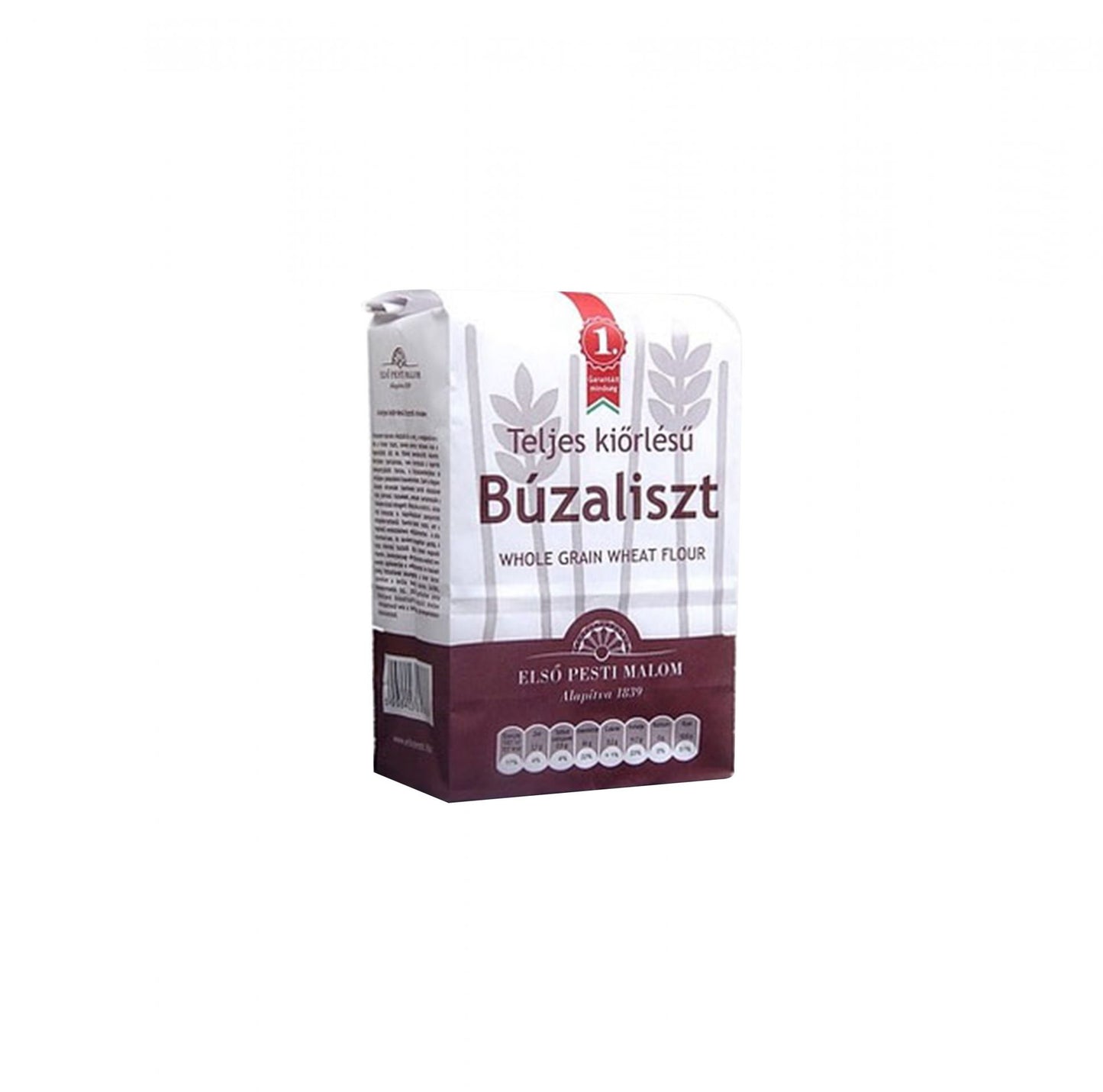 Teljes kiőrlésű búzaliszt 1kg