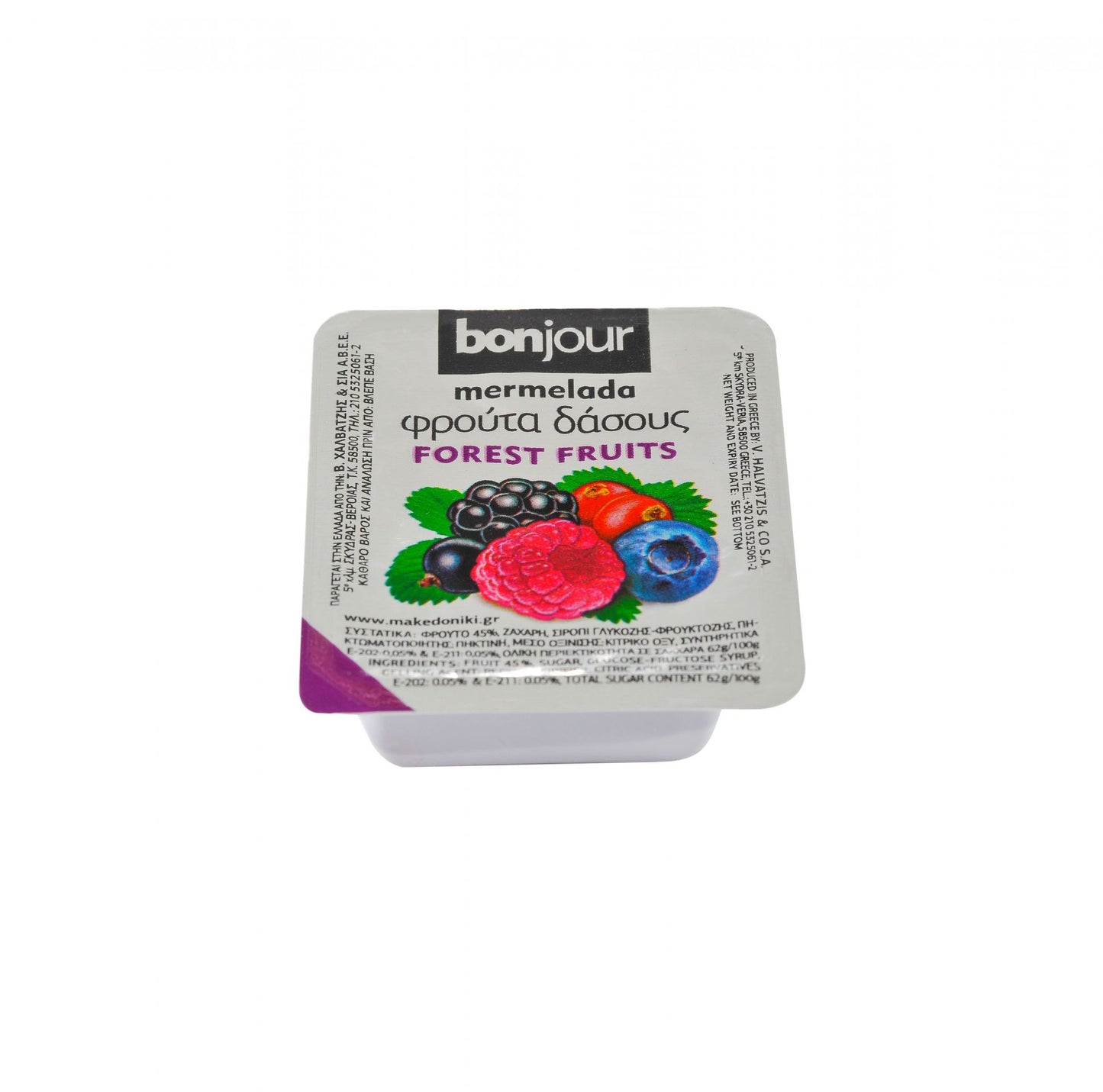 Bonjour erdei gyümölcs extra dzsem 45% 48x25g