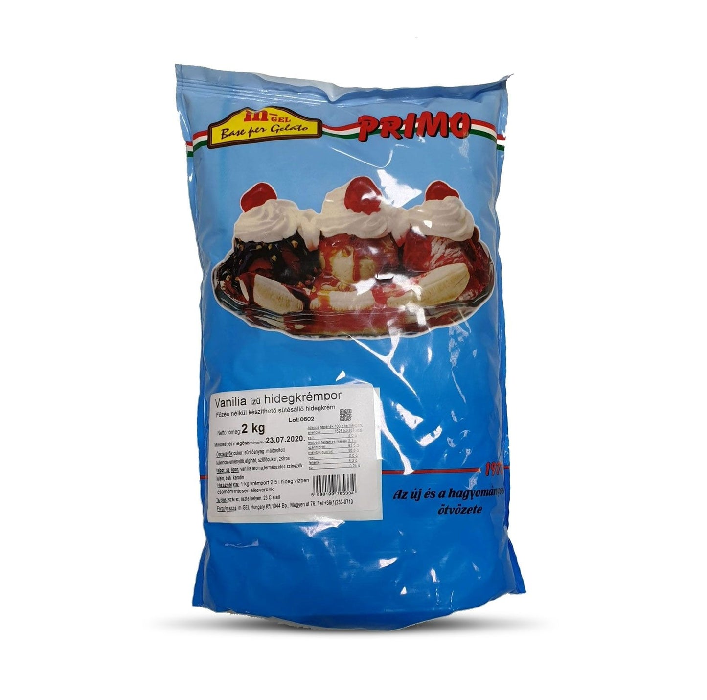 Vaníliás hidegkrémpor 2kg