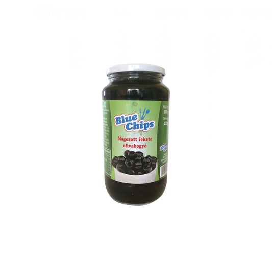 Magozott fekete olivabogyó 935ml/450g