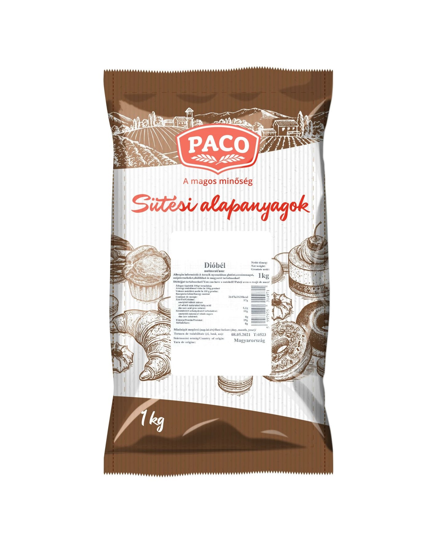 Pacomp dióbél 1kg